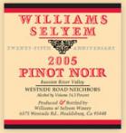 Williams Selyem - Pinot Noir Russian River Valley Westside Road Neighbors 2019