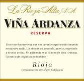 La Rioja Alta - Via Ardanza Reserva 2015