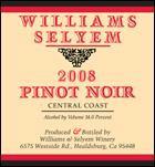 Williams Selyem - Pinot Noir Central Coast 2020