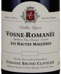 Domaine Bruno Clavelier - Vosne-Romanee Les Hautes Maizieres Vieilles Vignes Cote de Nuits, 2021