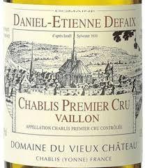 Domaine Daniel-Etienne Defaix - Vaillon Chablis Premier Cru 2009