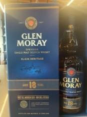 Glen Moray - 18 years Elgin Heritage Speyside Single Malt Scotch Whisky