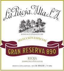 La Rioja Alta - S.A. Gran Reserva 890 Rioja DOCa, Spain 1998