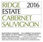 Ridge Vineyards - Estate Cabernet Sauvignon 2019